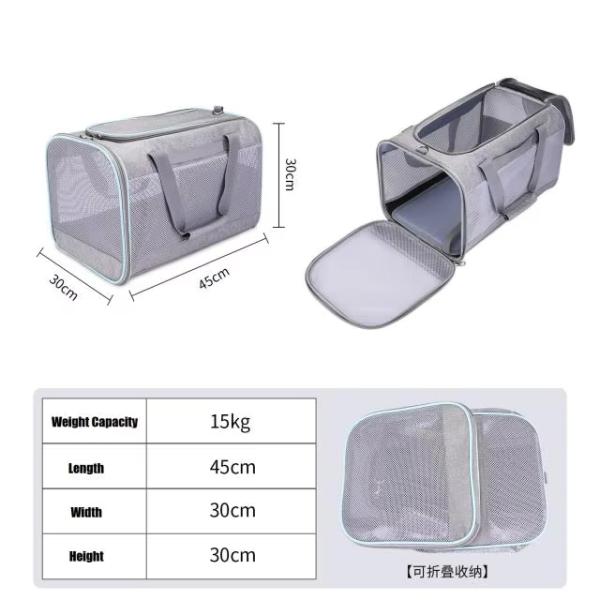 Unisex Pet Carrier Bag Customized Dog Carrier Handbags Airline Approved