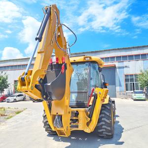 Factory Price Diesel Mini Backhoe Loader with Cabin Affordable 4x4 Backhoe Wheel