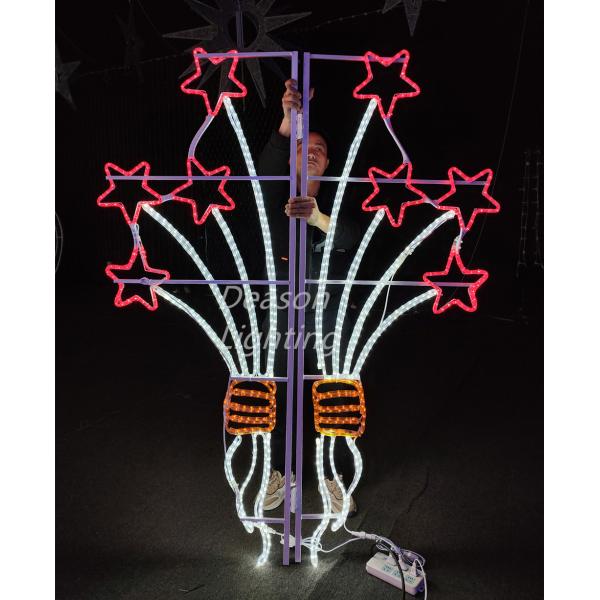 commercial christmas pole decorations led