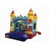 0.55mm PVC Tarpaulin Inflatable Smurf Jumping Castle House / Small Baby Bounce House for sale