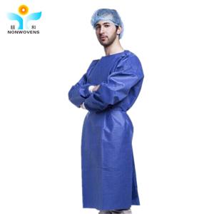 120*140cm Disposable Sterile SMMS Surgical Gown Polyester WaterProof Surgical
