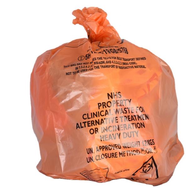 Side Gusset Bag Medical Waste Bag Recyclable and Biodegradable for Hospital Clinic