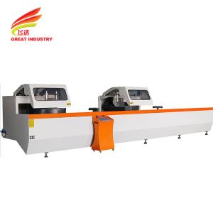COMPOUND ANGLE CURTAIN WALL MACHINE 5 AXIS CNC DOUBLE MITRE SAW 4KW*2 2800R/MIN