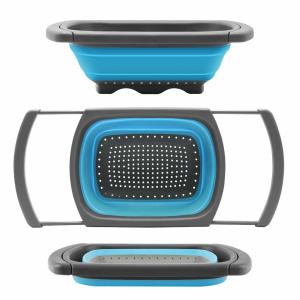 Buy cheap Silicone Collapsible Colander Strainer Over Sink Vegetable/Fruit Colanders from wholesalers
