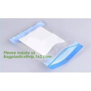 Biodegradable stand up foil zipper bag side gusset bags square block flat bottom