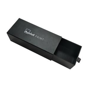 Black Lamination Paper Slide Box , Professional Printing Sliding Drawer Gift