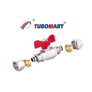 China OEM Square Butterfly Ball Valve with ISO 9001/SAI GLOBAL AS4617 Certification and Square Head Code on sale