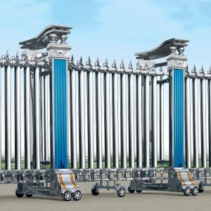Automatic Farm Retractable Electric Gate Accordion Mian Gate For Villa
