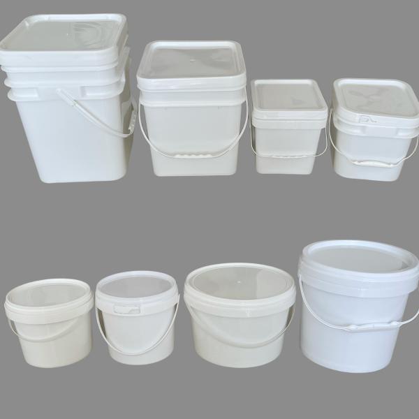 Round or Square 1L to 25 Liter Plastic Storage Container with High Durability