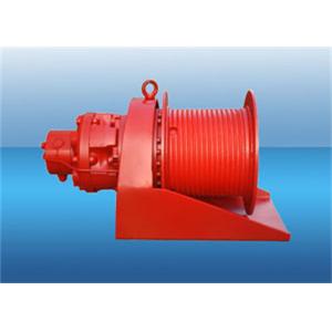 Customized 30 KN Hydraulic Rope Winch Red Color For Mining