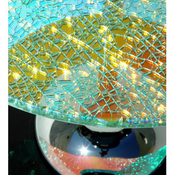 Shattered Textured Dichroic Glass Laminate Flat Shape