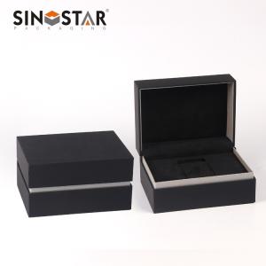 Plastic Watch Presentation Box , Custom Luxury Handmade Mens Watch Gift Box