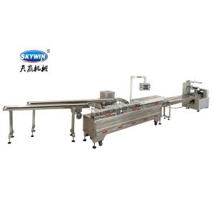 600pcs/Min Round Biscuit Sandwiching Machine / CE Certified Cracker Equipment