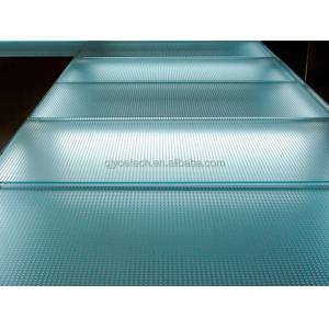 Non-Slip Decorative Acid Etch Laminated Glass Floor Staircase with Privacy