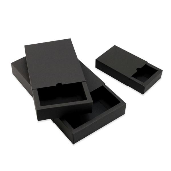 Quality Cheap black soap packaging box pure color embossed soap packing box for sale