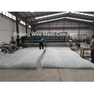 60×80 Mm Hot Dipped Galvanized Gabion Baskets / Box For Retaining Wall