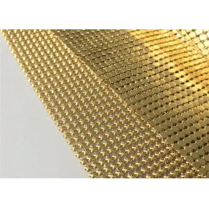 Rectangle Gold Sequin Mesh Fabric Metal Mirror 10mm