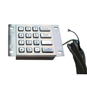 Blue Backlit IP65 DC5V 1.5mm Stroke Panel Mount Keyboard