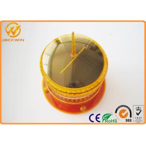 Amber 8PCS LED Flashing Solar Warning Light With Bike , 1500m isible Distance