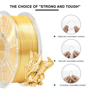 3D Printed Filament High Strength 1.75mm Silk Vine Yellow PLA+ filamentnt 1000g