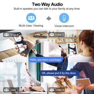 CE PIR Tuya Smart Life Video Doorbell Wifi Full Hd Video Doorbell With Chime