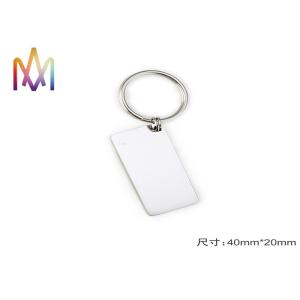 4mm Thickness Free Engraving SS304 Custom Shaped Keychains