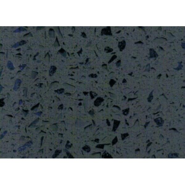 Dark Blue Kitchen Artificial Stone Quartz Countertop Slabs Scratch Resistant