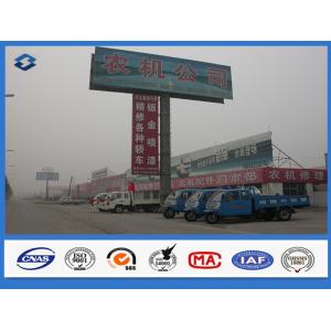 Wholesale Ladder Attached Ad Promotion Billboard galvanized steel pole , Ground mounted road sign post from china suppliers