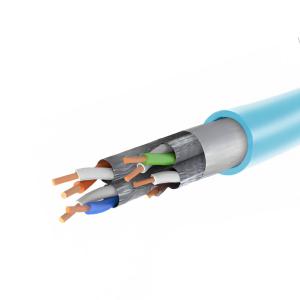 China BC Copper Inner Conductor Cat8 LAN Cable with 8 Conductors and 8.1mm Jacket Diameter on sale