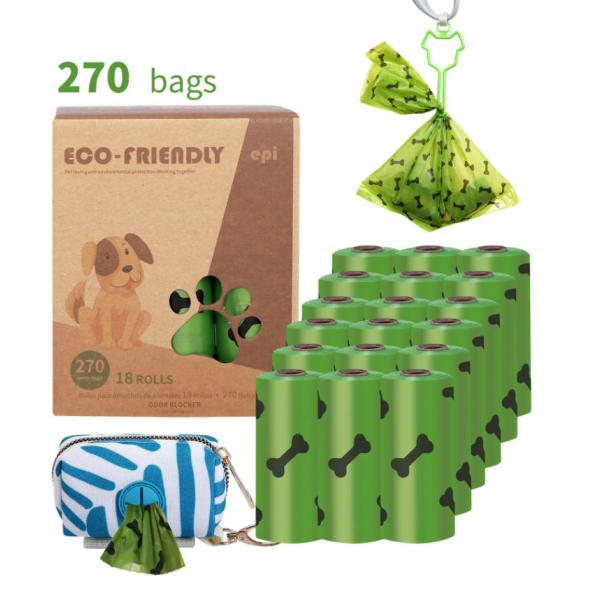 Custom Cornstarch Dog Poop Bag 100% Biodegradable Eco Friendly Compostable Poop Bag