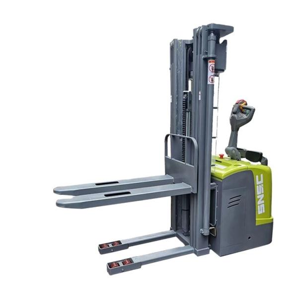 Electric Rider Stacker With Pedal Arm 1500kg/2000kg Capacity Min. Lifting Height
