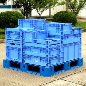 Industrial Packaging Stackable Collapsible Crates for Recyclable Storage