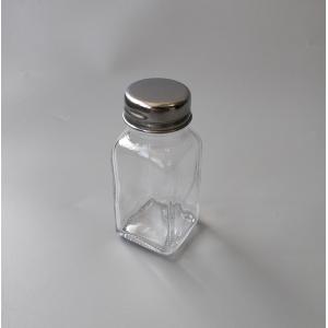 50ml square spice glass jar salt and pepper shaker bottle