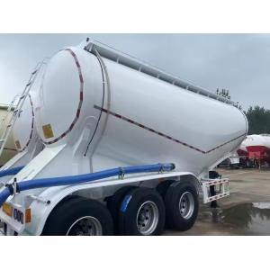 CIMC 3 Axis High Strength Powder Tanker With Diesel Engine Unit Semi Trailer