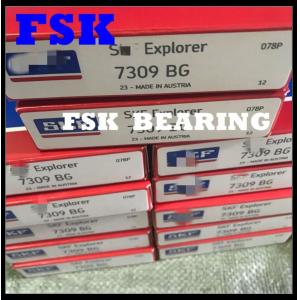 High Speed 7309 BG Angular Contact Ball Bearing for Air Compressor / Machine