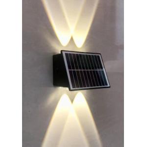100lm UP Down Solar Outside Wall Lights Wall Mounting Colorful With Lithium