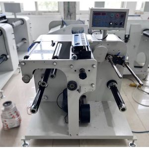Wholesale SR-350 Automatic Turret Type Rewinder Paper Slitter Cut Rewinder Machine For Blank Lables from china suppliers