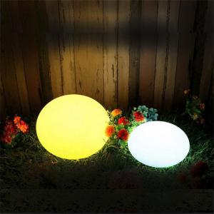 China IP65 Waterproof Solar Ball Lamp , LED Color Changing Glow Balls For Garden on sale