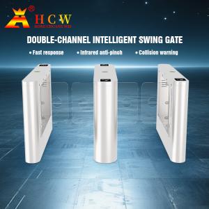 HCW Durable Barrier Turnstile Gate with 910mm Channel Width and 4-Pair Infrared
