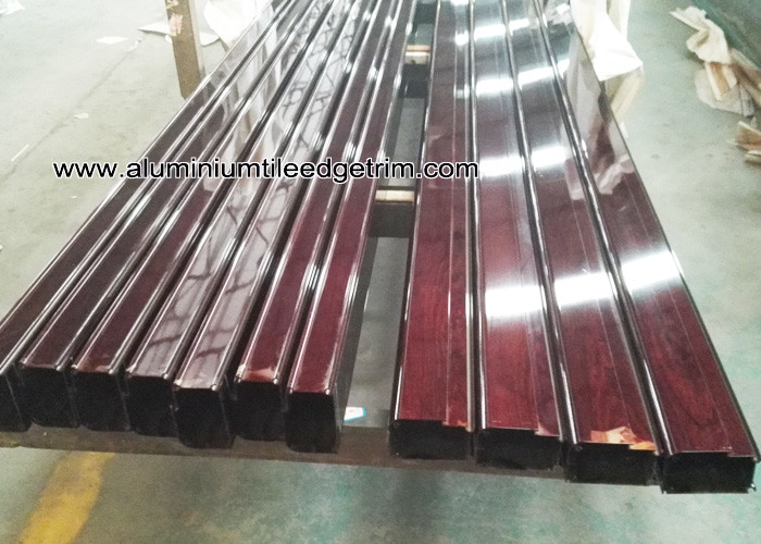 Wholesale Extruded Aluminum Hex / Round / Oval Tube With Wood Grain Effect from china suppliers