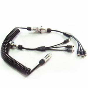 Curly 7 Pin Trailer Cable Spiral Power Cable For Camera Kits