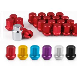 Metric M12 M14 Grade 5 Grade 2 GR2 GR5 Colorful Anodized Titanium Wheel Lug Nut