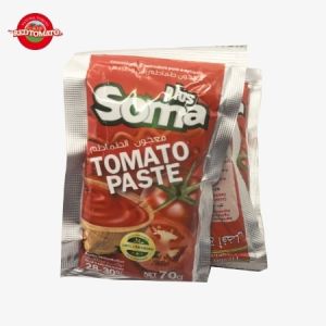 Wholesale 70g SOMA Flat Sachet Tomato Paste Brix28–30% OEM Customizable from china suppliers