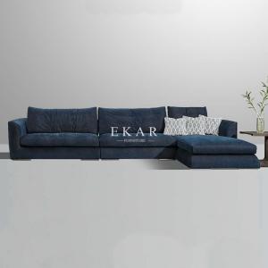 Contemporary Modern Design Fabric Corner L Shaped Sectional Sofa AW-1708