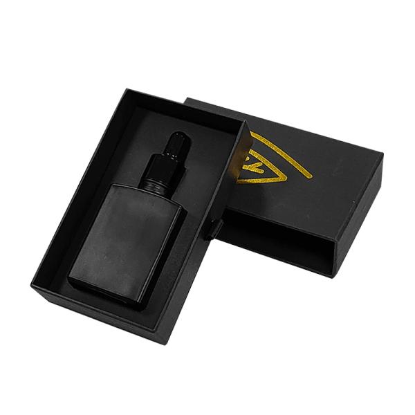 Eye Shadow 50ml 1.69oz Customize Hair Beard Perfume Essential Oil Vial Boxes Packaging Glass Dropper Bottle Rigid Box