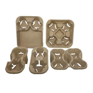 Recyclable Coffee Cup Carrier Biodegradable Take Away Cup Holder