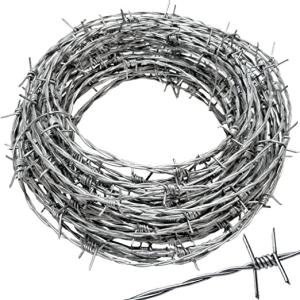 16G galvanized wire barbed fencing 100m, 250m 500m 1.6mm barbed wire fence price