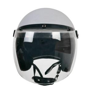 Half Open Face Retro Motorcycle Helmet for Head Protection White and Customizabl