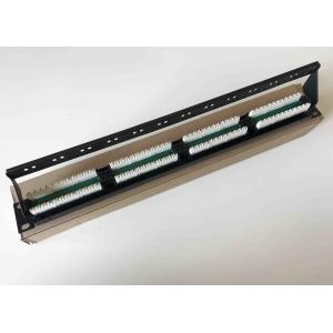 19" 110 IDC UTP Unshielded Rack Mount Patch Panel 24 Port Cat5e With Cable