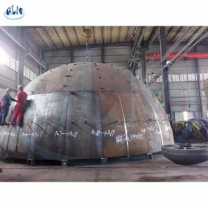 China Larger Specification Segmented Hemispherical Tank Head 32mm Thickness on sale